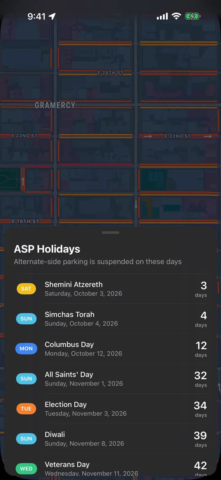 ASP holidays